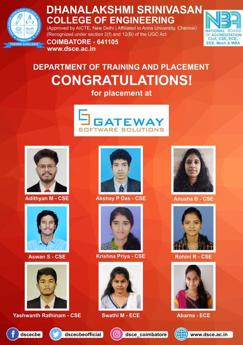 Dhanalakshmi Srinivasan College of Engineering Admission 2026 placement image 5