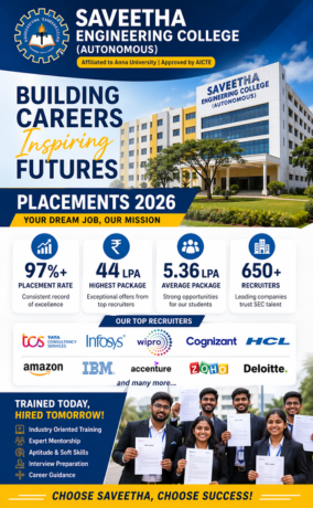 Saveetha Engineering College (Autonomous) placement image 2