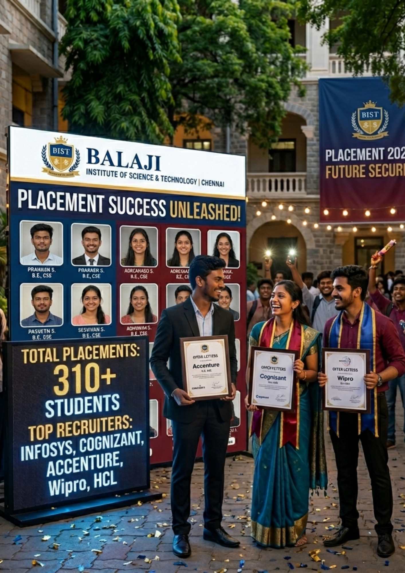 Balaji Institute of Science & Technology placement image