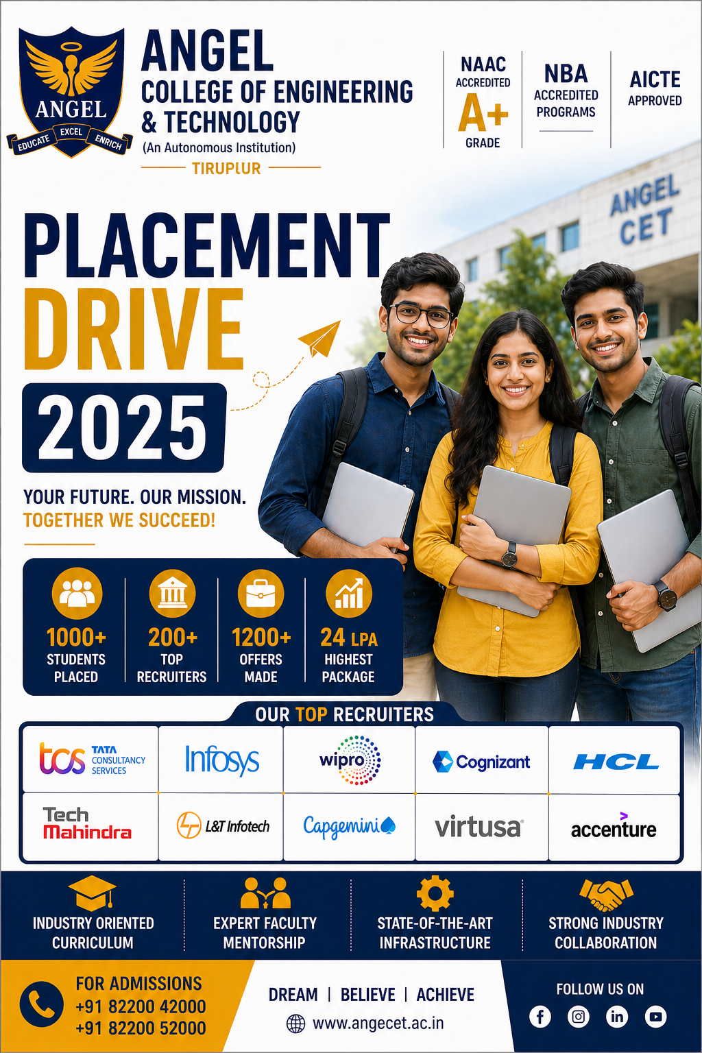 Angel College of Engineering & Technology placement image 1
