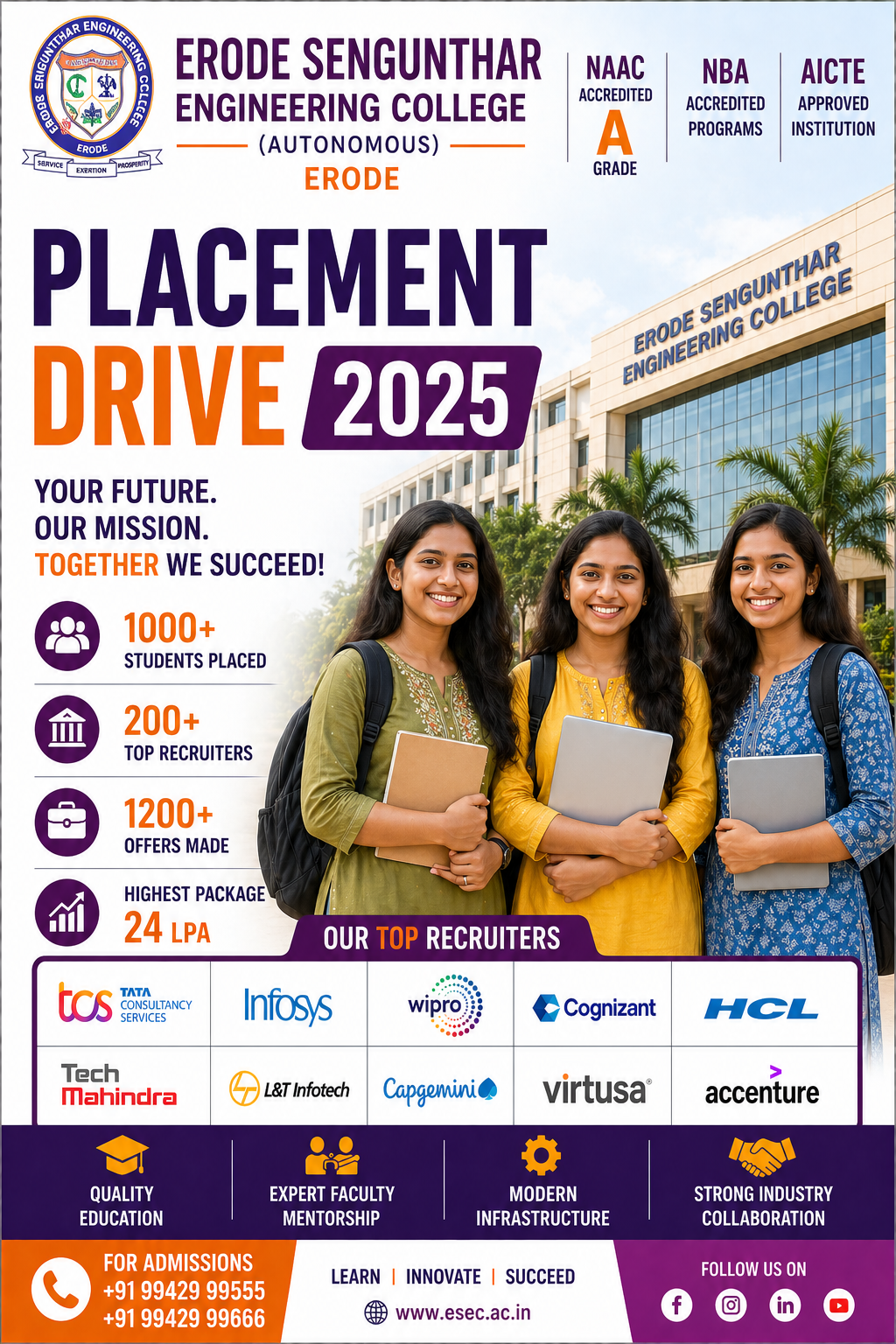 Erode Sengunthar Engineering College placement image 2