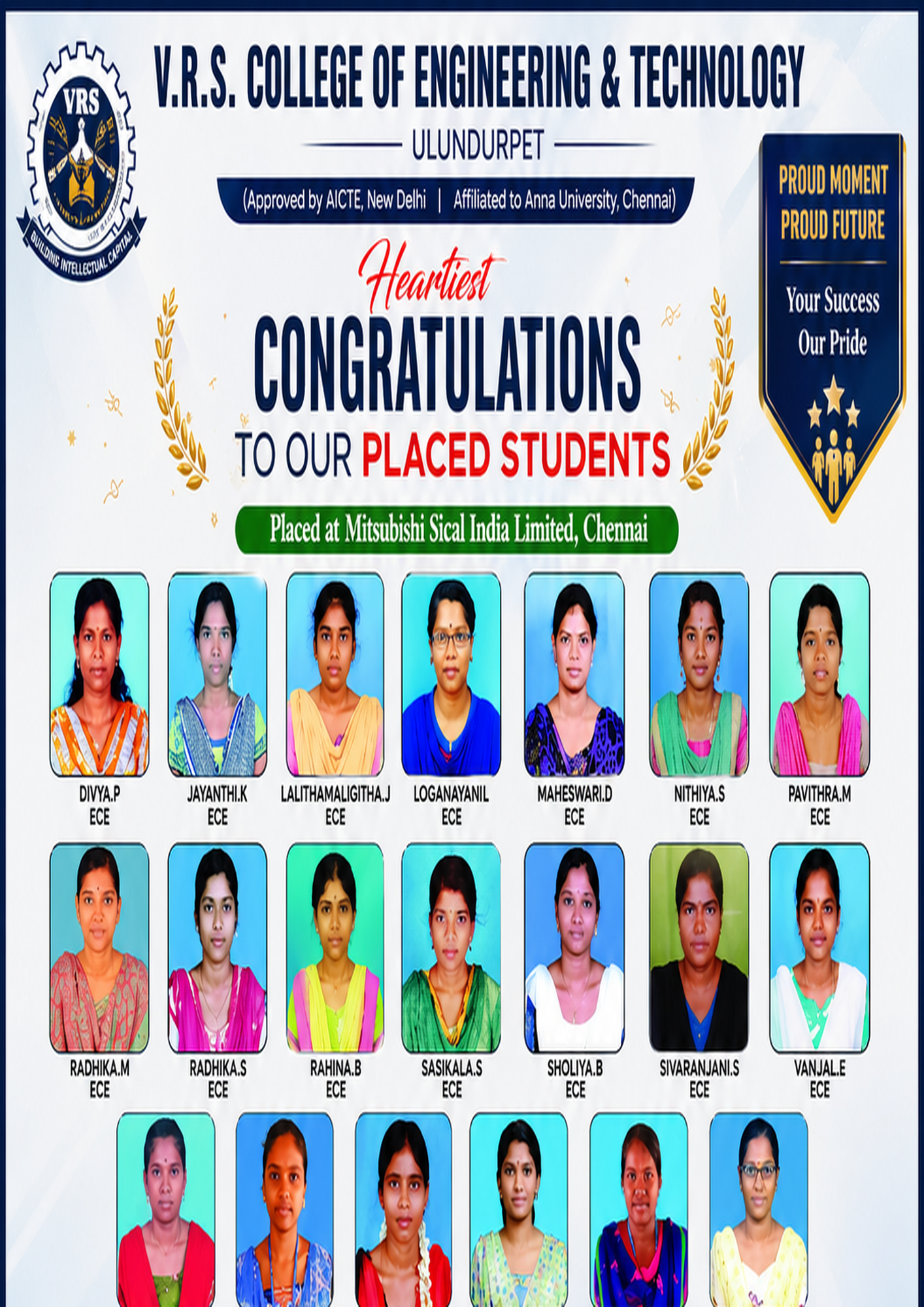 V.R.S. College of Engineering & Technology, Ulundurpet placement image 2