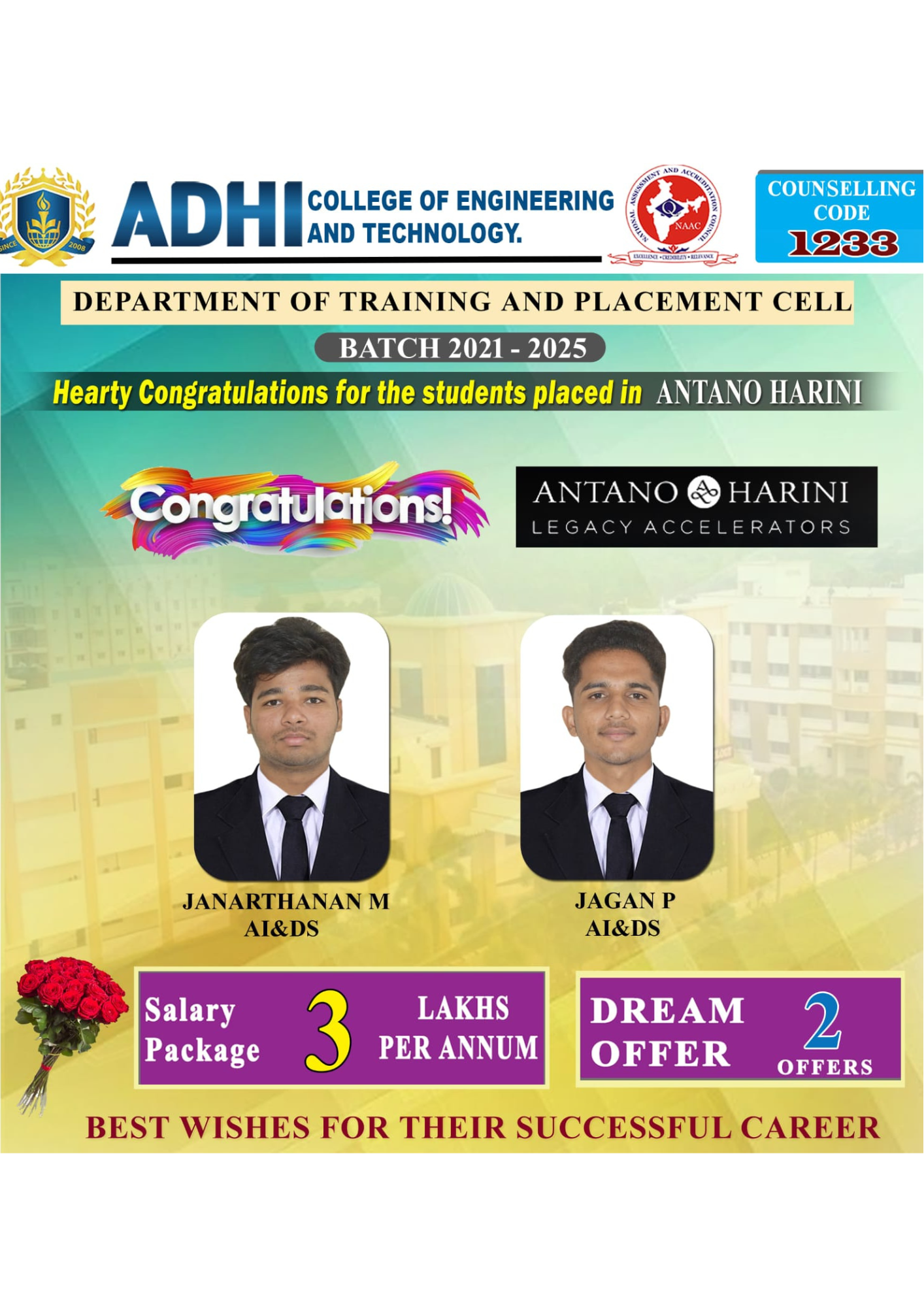 Adhi College of Engineering and Technology placement image 1
