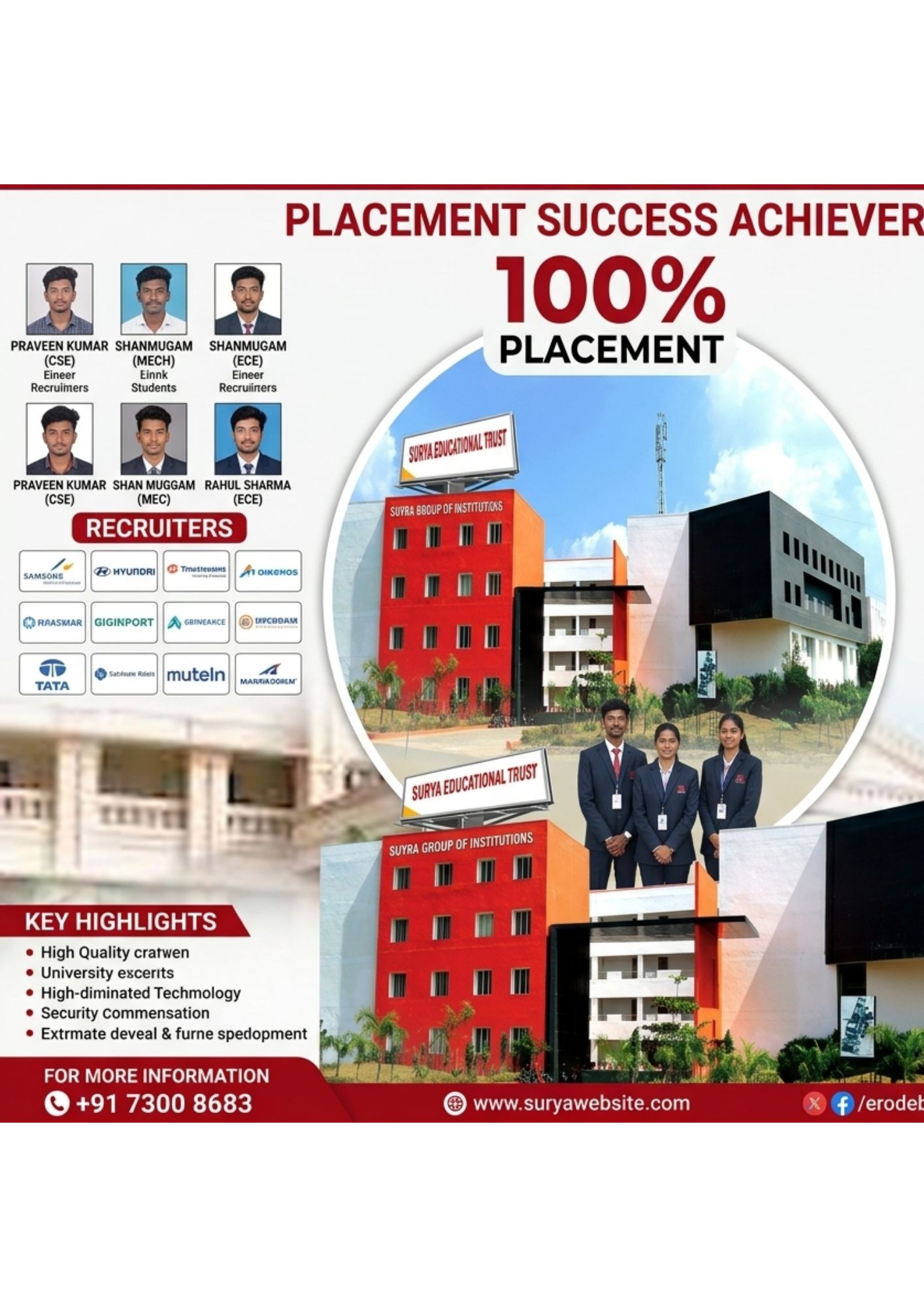 Surya College of Engineering & Technology, Vikravandi placement image 1