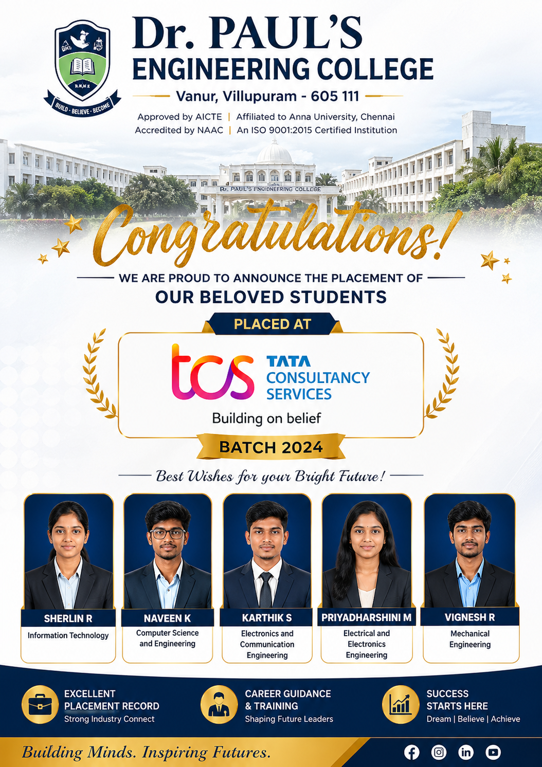 Dr. Paul's Engineering College placement image