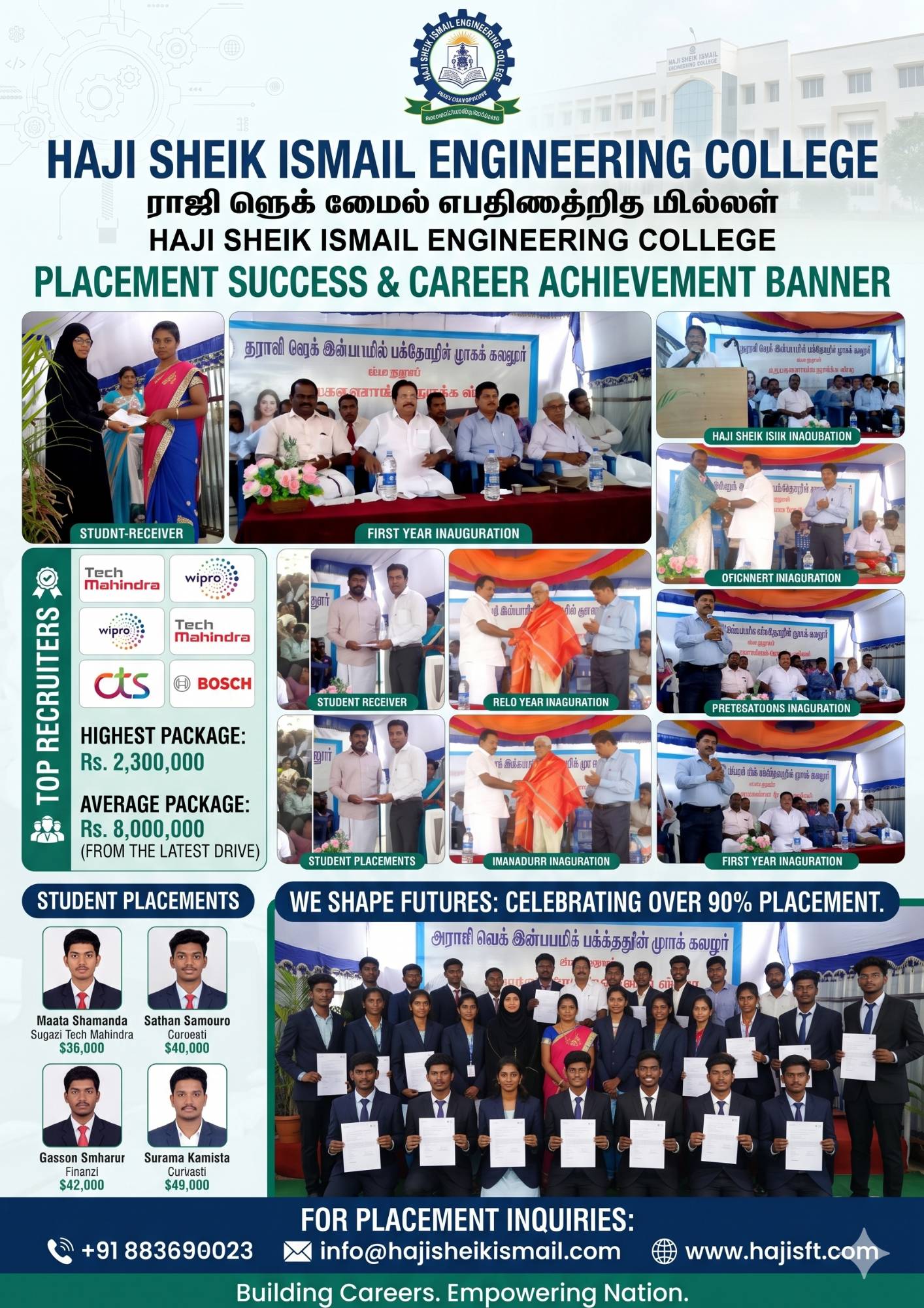 Haji Sheik Ismail Engineering College placement image