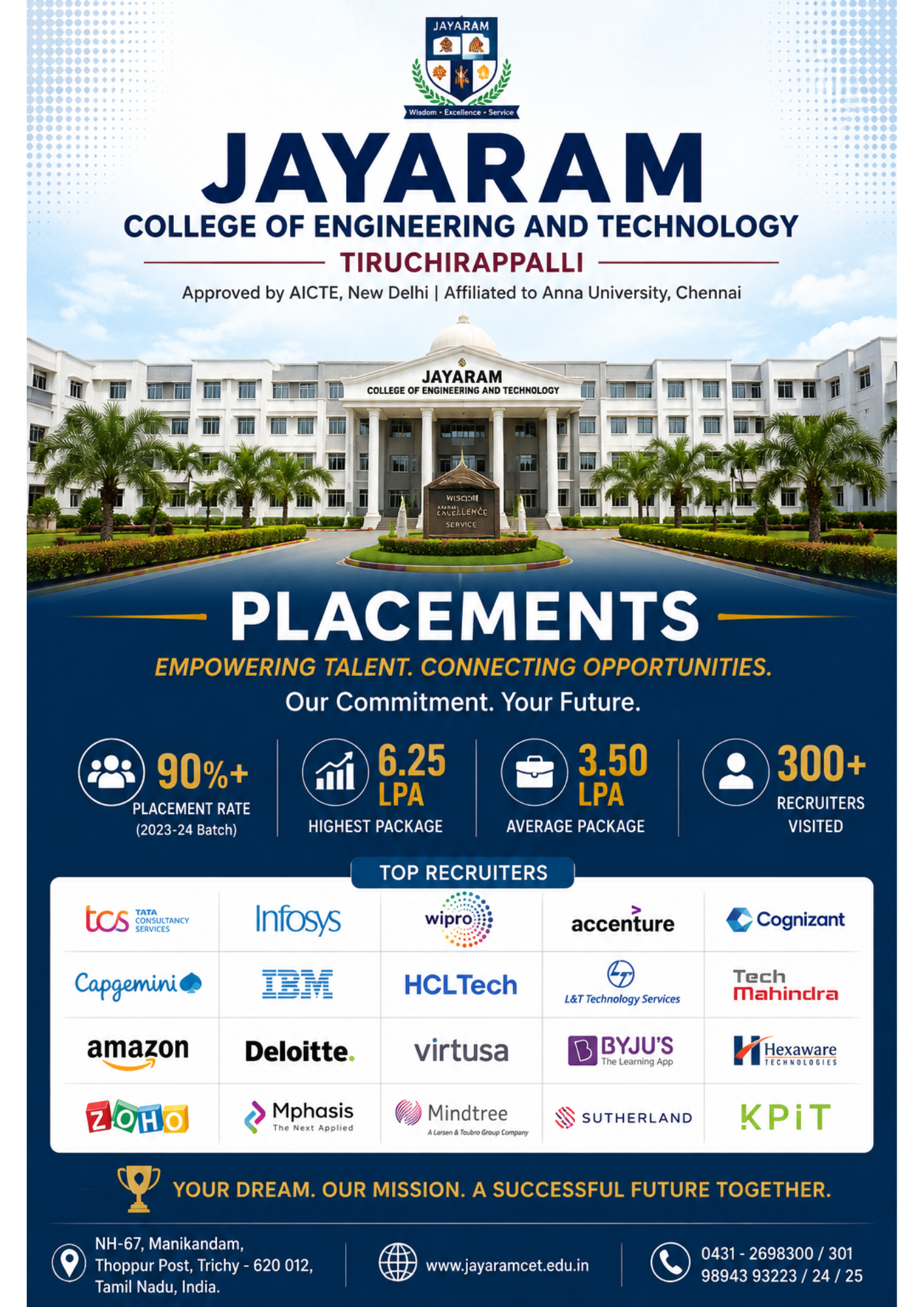 Jayaram College of Engineering and Technology placement image