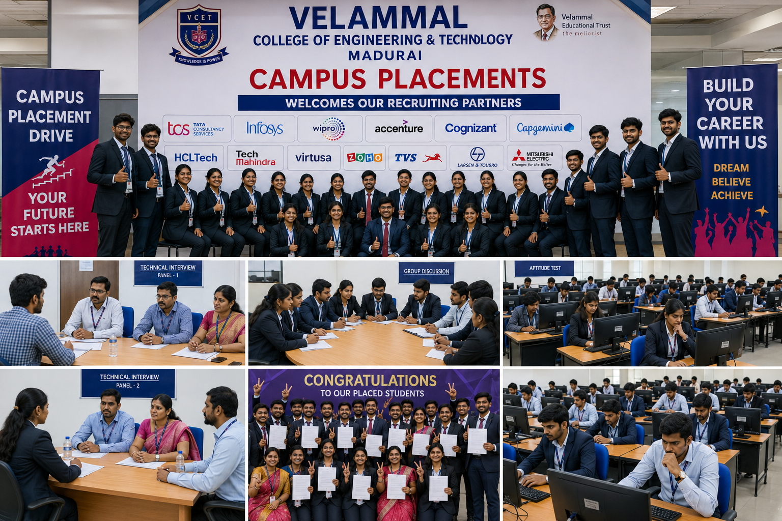 Velammal College of Engineering & Technology placement image