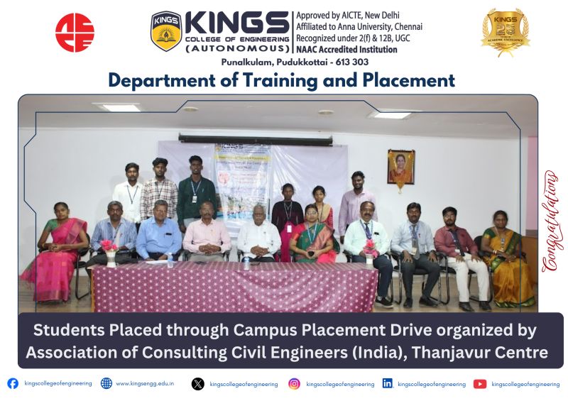 Kings College of Engineering placement image 1